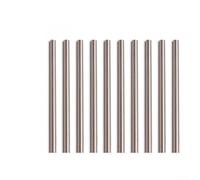 Linnkyfloa 10pcs Straight Shank Metric Carbide Rod Lathe Tool Set, 100mm Long Silver Round Bars for Crafting, Carving Cutters, Bead Pins, High Performance Drill Bits(2mm)