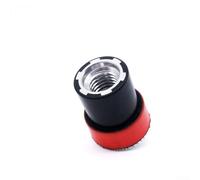 Linnkyfloa 2/3 Inch Plate Backing Pad Sanding Polishing Pad Holder with for M14 Thread, Sponge and Wool Polishing Plate Compatible for Rotary Polishing Machine, Red(1inch)