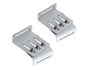 Linnkyfloa 2 Pair Solar Mounting Brackets Aluminum Alloy L Shape For RV Photovoltaic Systems Supporting Adjustable Tilt For Enhanced Energy Capture
