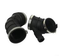 Linnkyfloa 2Pcs Engine Intake Hose Boot E46 323i 325i 328i Z3 E36, Throttle Body Tube Replacement 13541435627 696-059, Black Rubber