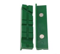 Linnkyfloa 2pcs Magnetic Soft Pad Jaw For Vises Rubber Accessory For Protecting Wood And For Metal In 4/5/6 Inch Vises(5inch Green B)