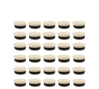 Linnkyfloa 30Pcs White 1 Inch Wool Buffing Pads Compatible with Car Polisher and Glass Buffer, Pure Wool Polishing Discs for Auto Detailing, Scratch Removal