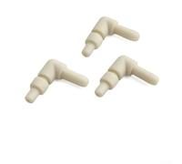 Linnkyfloa 3PCS L-Shape For Coffee Machine Tubing Fitting 3mm ID X 6mm OD Plastic Construction 90 Degree Bend For Directional Flow Management