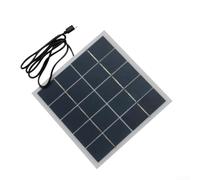 Linnkyfloa 4W 5V Polycrystalline Solar Charging Panel 3.7V-5V, Portable Outdoor Garden Lights Security Cameras Camping Hiking Use