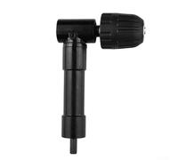 Linnkyfloa 90 Degree Right Angle Adapter Drill with 8mm Shank and Three Jaw Chuck, 0.8-10mm Clamping Range for Round Triangular Hexagonal Handles,(Plastic Head)