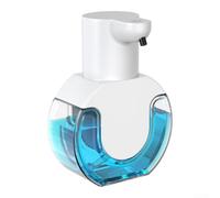 Linnkyfloa Automatic Foaming Soap Dispenser, Wall Mounted Touchless Sensor Hand-Wash Dispenser, Rechargeable 420ml ABS Pump for Bathroom Kitchen Restroom(Drip Type)