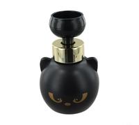 Linnkyfloa Cat Paw Foam Soap Dispenser, Refillable ABS Foaming Pump Bathroom or Kitchen, Flower Shape Hand Soap Dispenser, Black, 15 cm Soap Pump(1)