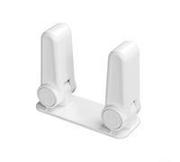 Linnkyfloa Child Safety Door Handle Lock, Double-Arm Anti-Opening Stopper for Kids & Pets, One-Touch ABS Barrier for Bathroom Kitchen, White