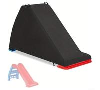 Linnkyfloa Children Slide Outdoor Garden, 47.2x19.7x27.5 Inch Waterproof Dustproof Protector, 420D Oxford Fabric with Buttons and Elastic Band, Black(600D)