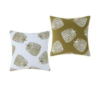 Linnkyfloa Cozy Autumn Throw Made Of Polyester With Pumpkin Sofa Couch And Farmhouse Interiors(2pcs Green)