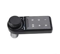 Linnkyfloa Electronic Cabinet Deadbolt Lock with Keypad, Digital Code Security Lock 4-15 Digits, Keyless Entry Home Office Gym Storage, ABS Material, Black(30mm)
