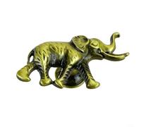 Linnkyfloa Elephant Shape Cabinet Knob Solid Brass Drawer Pull Handle Zinc Alloy Wardrobe Door Knobs and Handles in Gold Silver Antique(Antique Bronze)