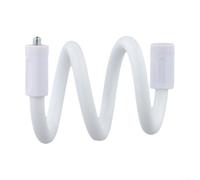 Linnkyfloa Flexible Gooseneck Camera Mount for Security Cameras - Bendable Arm Stand for Porch Garden Patio - No Drill Installation White 510mm Length