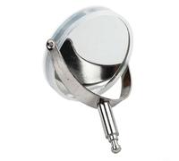 Linnkyfloa Microscope Illumination Mirror Reflector Kit with Concave Lens and Condenser, Optical Light Reflector Accessory in Stainless(Metal Bracket)