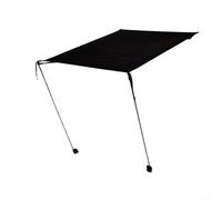 Linnkyfloa Moon Chair Sunshade Canopy with UPF 50+, Adjustable Awning Helinox Camping Chairs, Lightweight 420D Polyester Shade, Black(green)