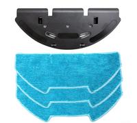 Linnkyfloa Mop Cloth Bracket and Pad Kit Compatible with for AutoVac S1 S1PRO V9 Robot Vacuum, Install Frame Board Efficient Mopping Hard Floors, 2 or 4 Pcs(B)