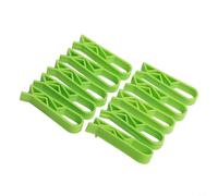 Linnkyfloa Plastic Trash Bag Holders For Kitchen Bins To Fix Liners In Place On Rim No Tools Required Secure Grip(10Pcs,Green)