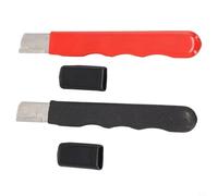 Linnkyfloa Pruning Shear Scissors Sharpener with Lid Pocket, 2-Pack Metal Sharpening Stone for Garden Tools, Axes, and, Red/Black Color Options, 128mm(Red+Black)