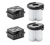 Linnkyfloa Replacement Filter Kit For Karcher And For VC 5 Premium | Long-Life Washable Vacuum Filter 2.863-240.0 & 2.863-239.0 With HEPA, 2-Pack(2+2)