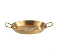 Linnkyfloa Stainless Steel Seafood Platter With Dual Ergonomic Handles For Serving Fried Chicken Salads Pasta And Dry Pot Dishes At Home(16cm)