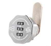 Linnkyfloa Zinc Alloy Drawer Combination Lock with 3-Digit Resettable Code for Cupboards, Toolboxes, Mailboxes, School Lockers, Caravans(Gold)