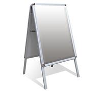 Linno® A1 A-Board Pavement Sign Poster SNAP Frame Double Side Sign Display Stands (A1 Size)