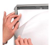 Linno® Pair of A0 A1 A2 Anti-Glare Replacement Poster Covers for Snap Frames&Pavement A-Board Signs((A2 42 x 59.4cm)