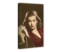 LINNPE Joan Bennett 20th Century Movie Actresses Poster Canvas Poster Bedroom Decor Landscape Office Room Decor Gift 08x12inch(20x30cm)