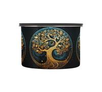 Linnyio Abstract Oak Tree Coffee Storage Containers Jar Food Canisters Set for Kitchen Counter Pantry,Ideal for Sugar Flour Tea Candy Oats