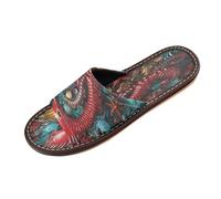 Linnyio Abstract Sea Animals Travel Beach Slippers for Youth Lightweight Waterproof Open Toe Sandals Non-Slip for Indoor & Outdoor Women Men