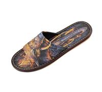 Linnyio Angry Fired Animal Elephant Travel Beach Slippers for Youth Lightweight Waterproof Open Toe Sandals Non-Slip for Indoor & Outdoor Women Men