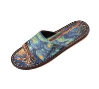 Linnyio Artistic Art Giraffe Travel Beach Slippers for Youth Lightweight Waterproof Open Toe Sandals Non-Slip for Indoor & Outdoor Women Men