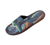 Linnyio Artistic Artwork Koala Travel Beach Slippers for Youth Lightweight Waterproof Open Toe Sandals Non-Slip for Indoor & Outdoor Women Men
