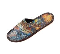 Linnyio Artistic Style Zebra Travel Beach Slippers for Youth Lightweight Waterproof Open Toe Sandals Non-Slip for Indoor & Outdoor Women Men