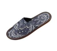 Linnyio Blue Abstract Chimpanzee Travel Beach Slippers for Youth Lightweight Waterproof Open Toe Sandals Non-Slip for Indoor & Outdoor Women Men