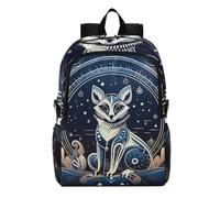 Linnyio Blue Abstract Lemur Foldable Waterproof Lightweight Backpack Hiking Daypack Packable for Travel Camping Outdoor