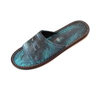 Linnyio Blue Skull Devil Travel Beach Slippers for Youth Lightweight Waterproof Open Toe Sandals Non-Slip for Indoor & Outdoor Women Men