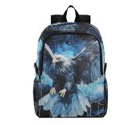 Linnyio Blue Snow Condor Foldable Waterproof Lightweight Backpack Hiking Daypack Packable for Travel Camping Outdoor