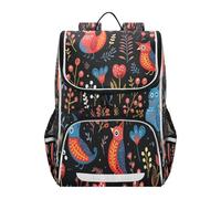 Linnyio Cartoon Art Cute Tasmanian Bookbag Student Backpack High-capacity Bag for Girls Boys