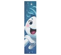 Linnyio Cheerful Sparkling Starry Night Sky Skateboard Grip Tape Sheets Graphic Longboard Griptape BUBBLE FREE Anti-Slip Tapes for Teens Girls Boys