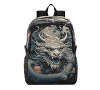 Linnyio Cool Ancient Chinese Dragon Foldable Waterproof Lightweight Backpack Hiking Daypack Packable for Travel Camping Outdoor