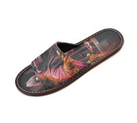 Linnyio Cool Music Dj Gorilla Travel Beach Slippers for Youth Lightweight Waterproof Open Toe Sandals Non-Slip for Indoor & Outdoor Women Men