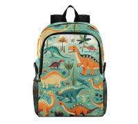 Linnyio Cute Doodle Green Dinosaur Foldable Waterproof Lightweight Backpack Hiking Daypack Packable for Travel Camping Outdoor
