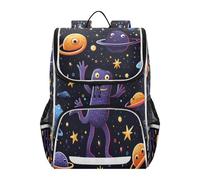 Linnyio Cute Doodle Little Monster Bookbag Student Backpack High-capacity Bag for Girls Boys