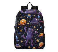 Linnyio Cute Doodle Little Monster Foldable Waterproof Lightweight Backpack Hiking Daypack Packable for Travel Camping Outdoor