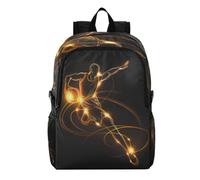Linnyio Dynamic Athlete Colorful Creative Foldable Waterproof Lightweight Backpack Hiking Daypack Packable for Travel Camping Outdoor