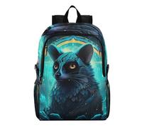Linnyio Fancy Blue Light Lemur Foldable Waterproof Lightweight Backpack Hiking Daypack Packable for Travel Camping Outdoor