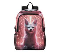 Linnyio Fantasy Light Fox Foldable Waterproof Lightweight Backpack Hiking Daypack Packable for Travel Camping Outdoor