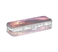 Linnyio Fired Angry Condor Clear Pencil Cases Box Pen Case Organizer for School Office