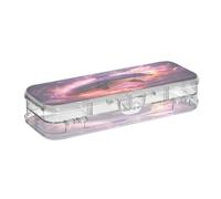 Linnyio Fired Angry Dolphin Clear Pencil Cases Box Pen Case Organizer for School Office